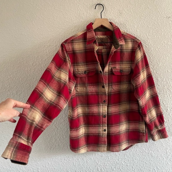 Orvis Plaid Red Flannel Shavket - Picture 9 of 9
